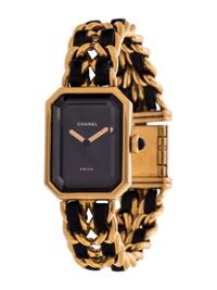Chanel Chain and Braided Leather Watch, 1987