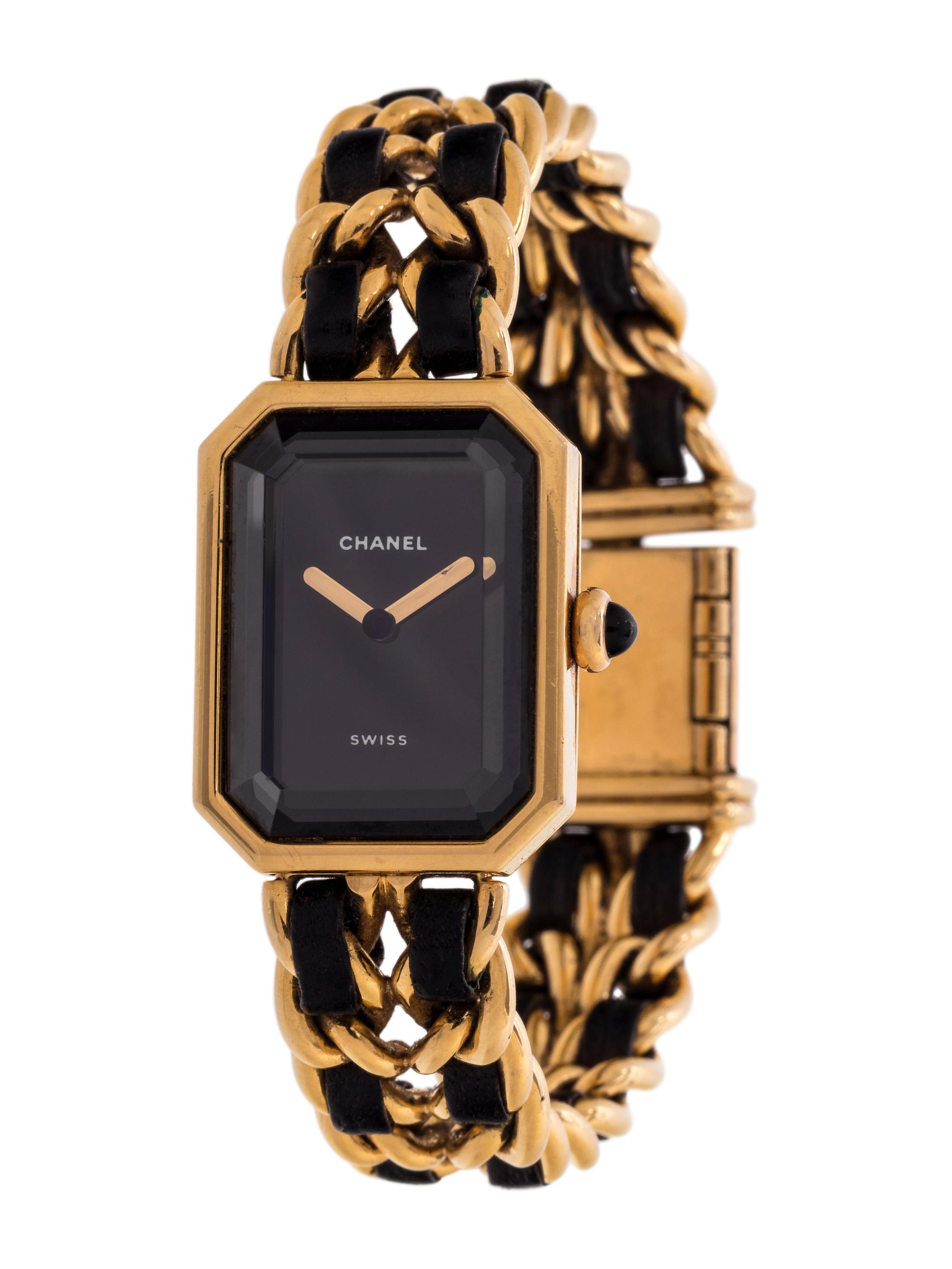 Chanel Chain and Braided Leather Watch, 1987