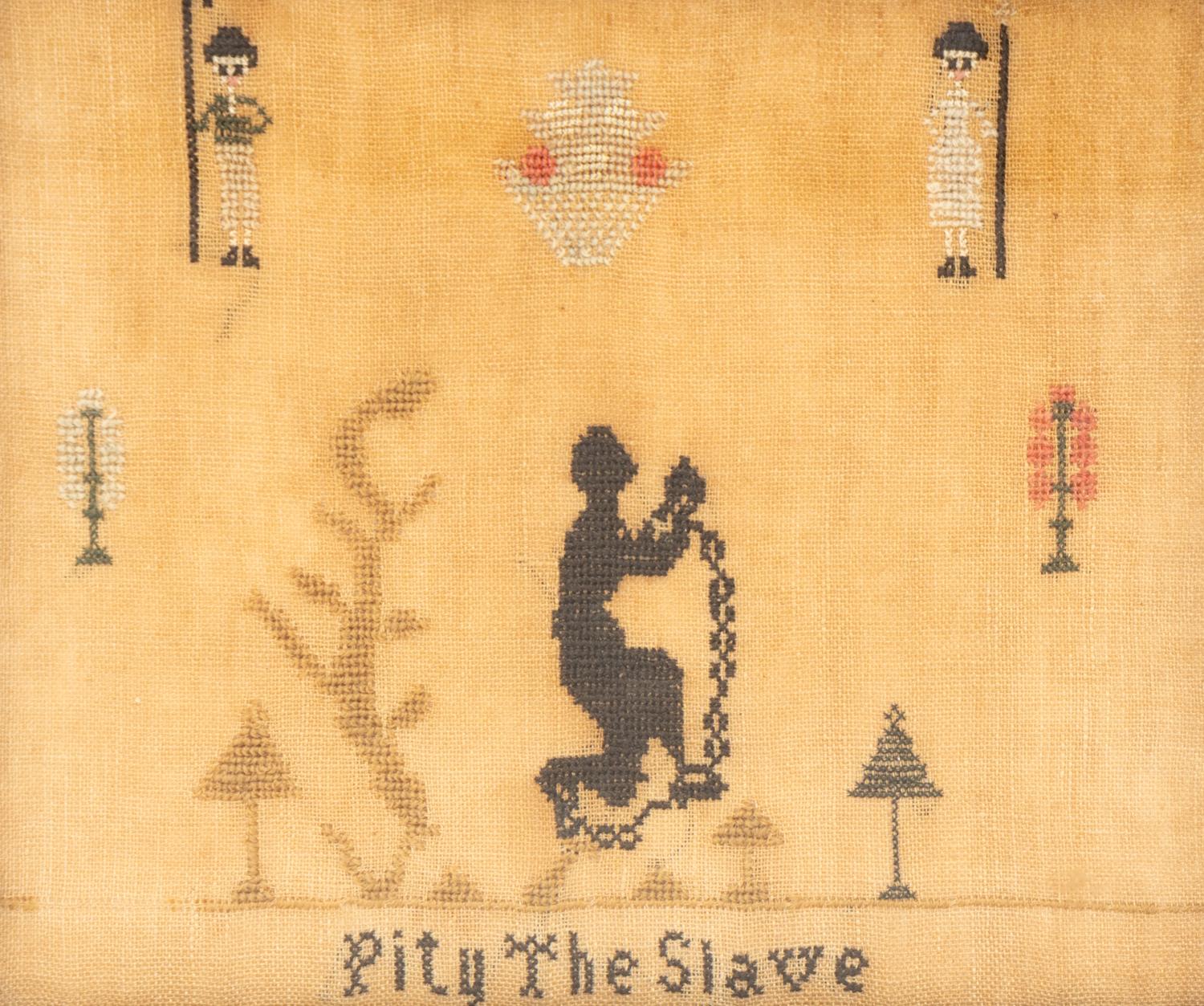 A Matched Pair of English Abolitionist Needlework Panels