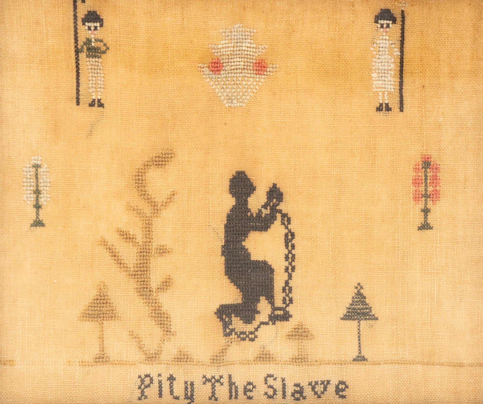 A Matched Pair of English Abolitionist Needlework Panels