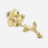 A 14K Yellow Gold and Gemstone Brooch
