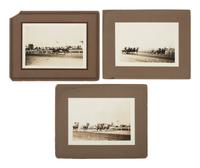 [EARLY PHOTOGRAPHY]. A large group of early photographs incl. equestrian and logging views.