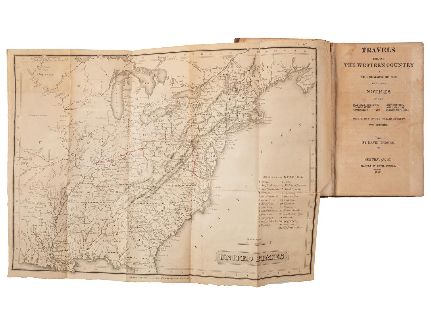 [INDIANA]. A group of five works related to the early exploration and settlement of Indiana, comprising: