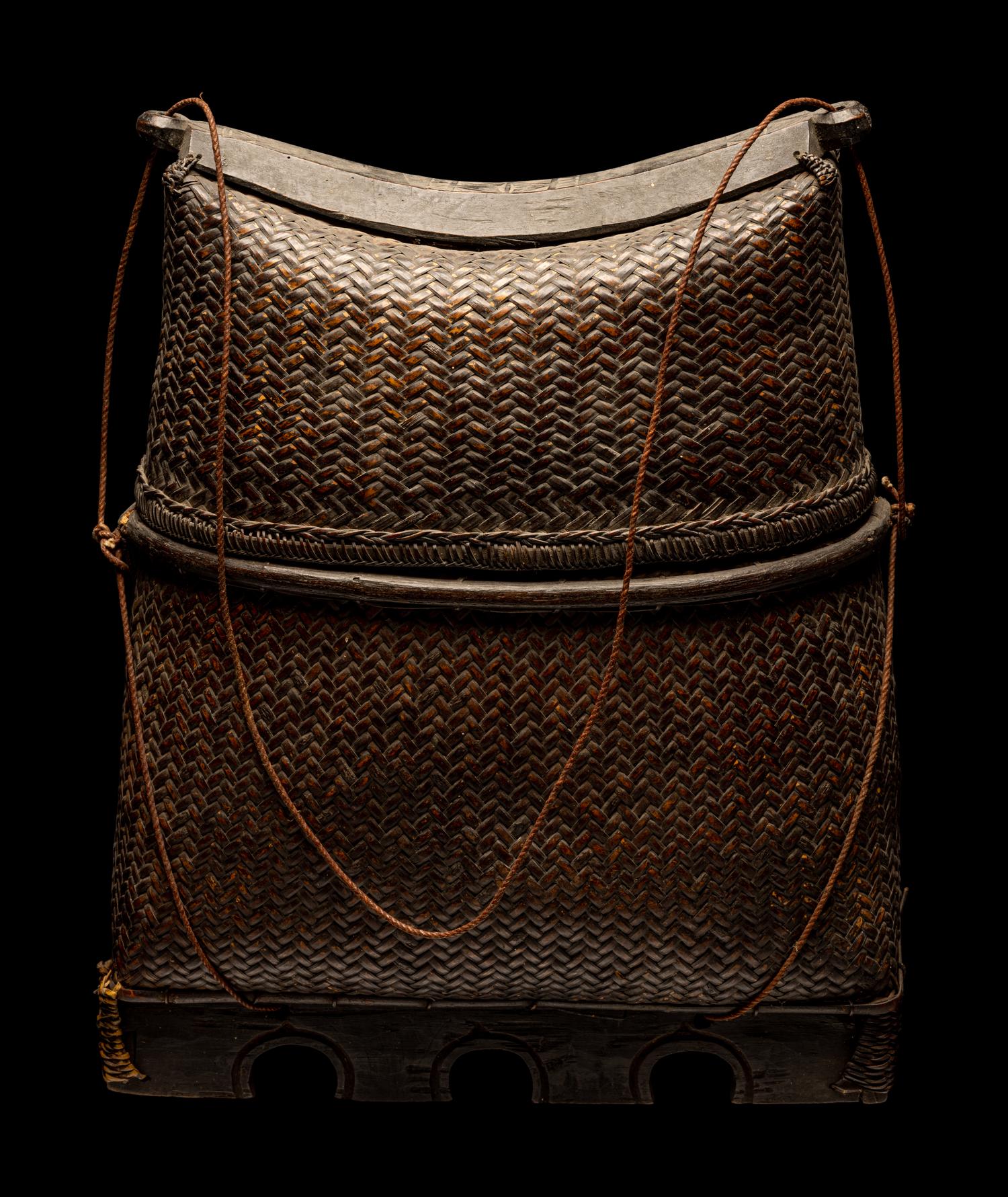 Eleven Oceanic and African Drums, Baskets, and Tools