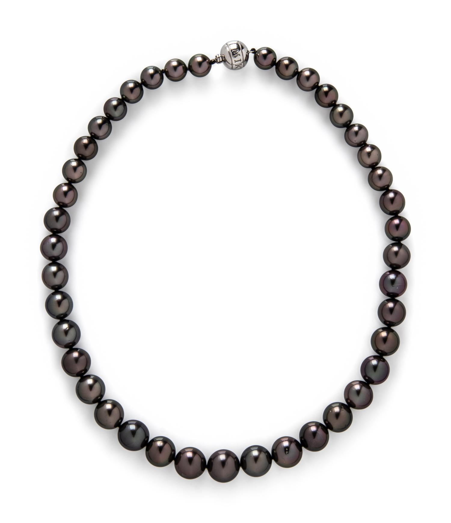 MIKIMOTO, WHITE GOLD AND CULTURED PEARL NECKLACE