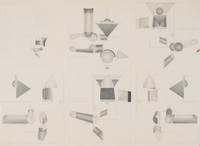R.J. Cox, (20th century), Drawing II for 3-D Piece, c. 1970