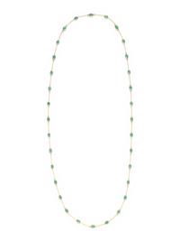 YELLOW GOLD, EMERALD AND DIAMOND NECKLACE