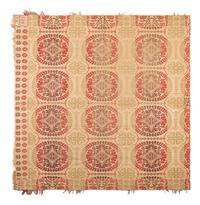 Three Jacquard Woven Cotton Coverlets