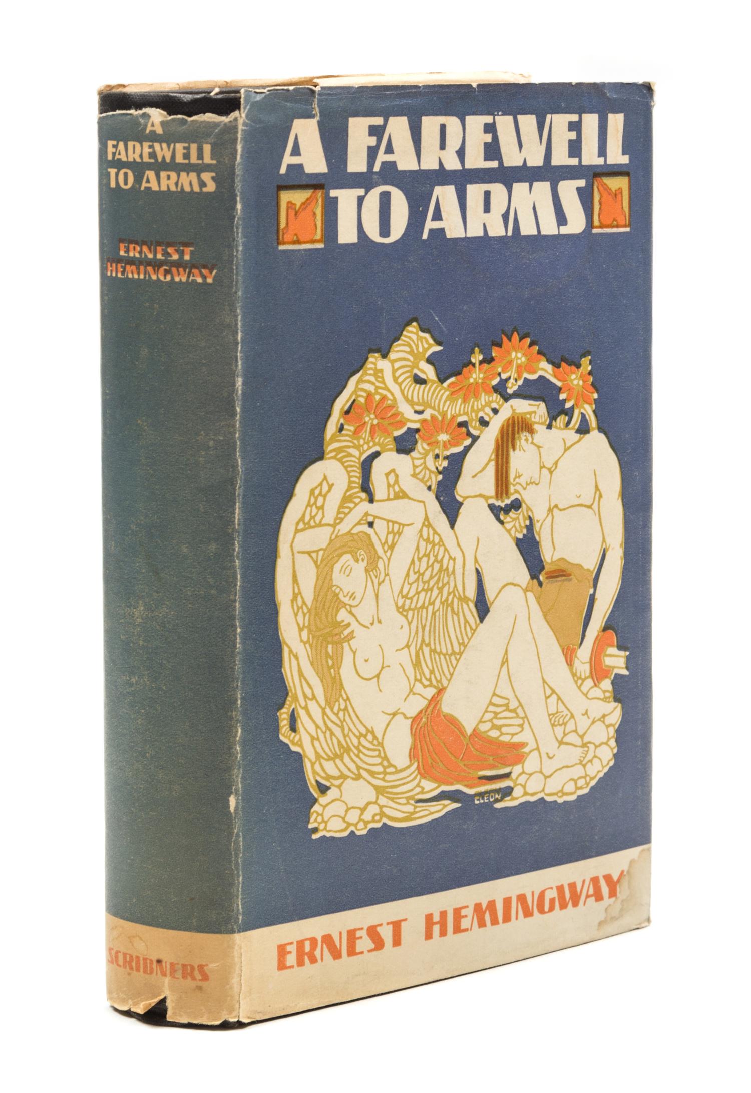 HEMINGWAY, ERNEST. A Farewell to Arms. New York, 1929. First edition, first issue, first issue dust jacket.