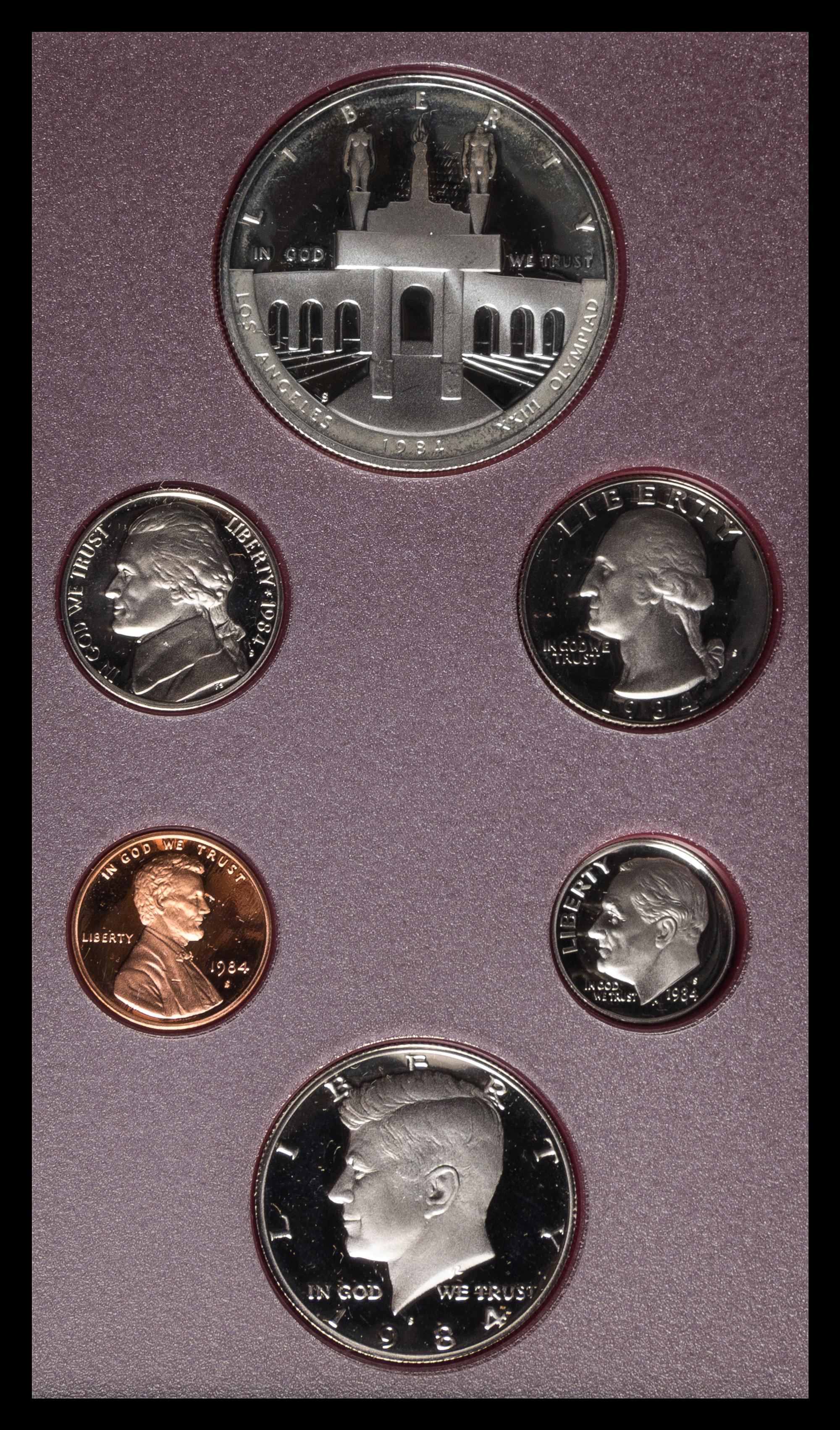 A United States 1984 Prestige Six-Coin Proof Set