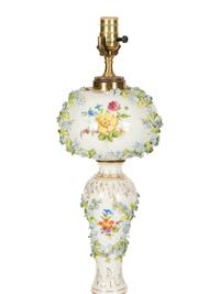 Two Continental Porcelain Lamps