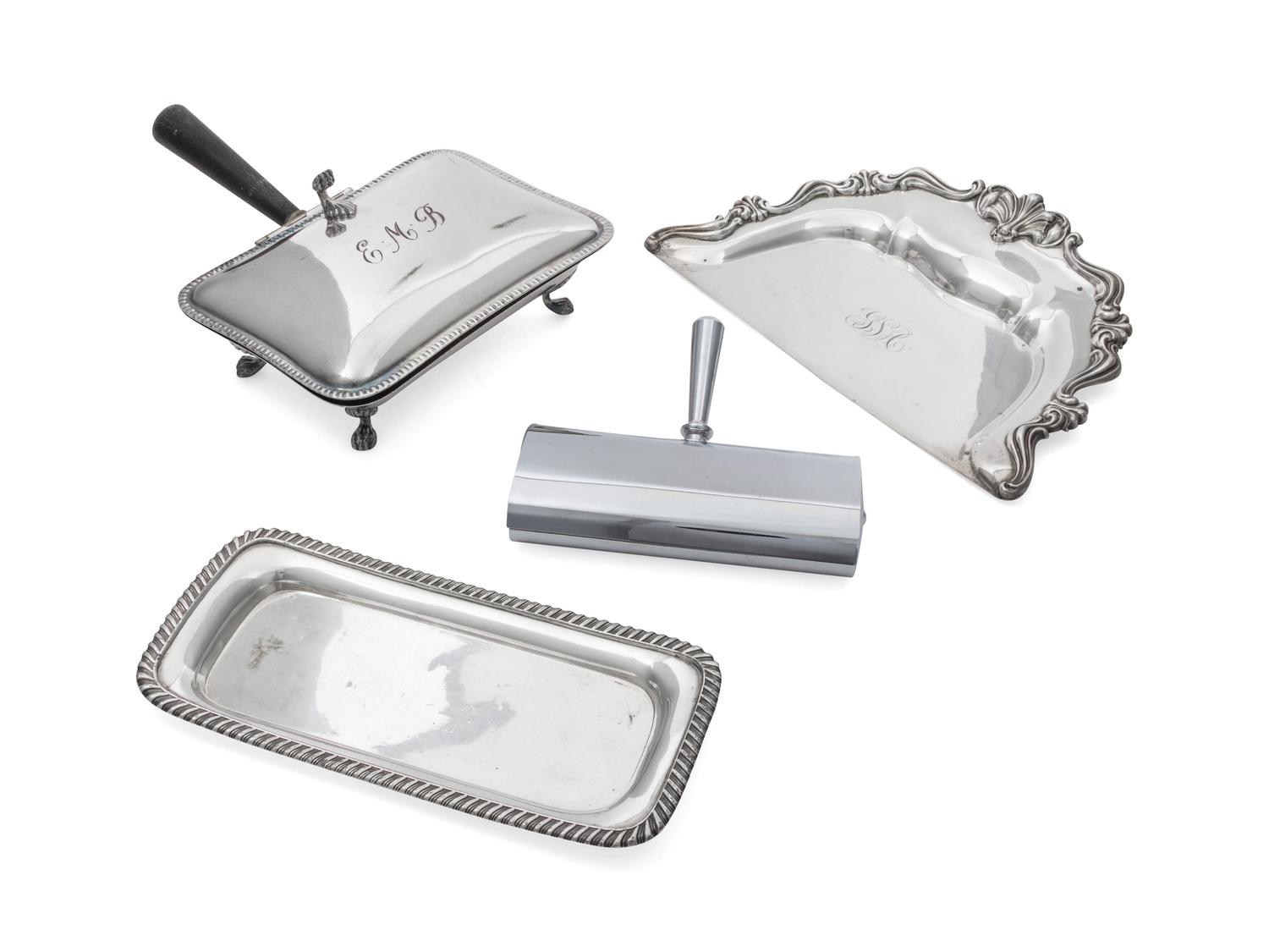 A Collection of Silver-Plate Serving Articles (Not on original listing.)
