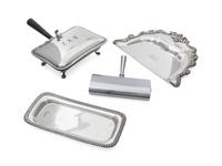 A Collection of Silver-Plate Serving Articles (Not on original listing.)