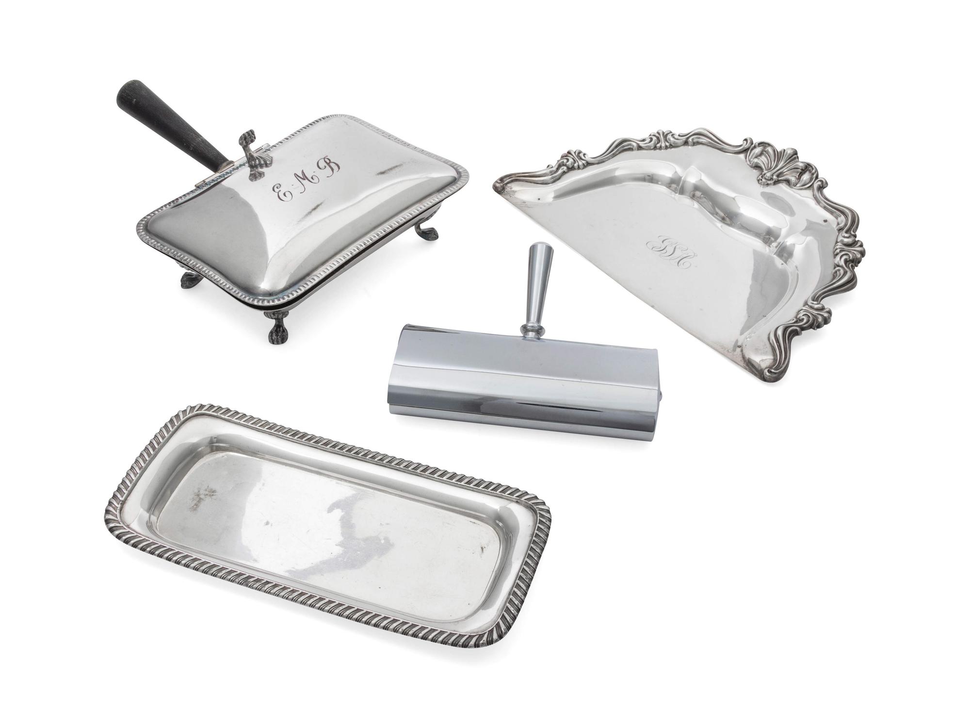 A Collection of Silver-Plate Serving Articles (Not on original listing.)