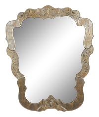 A Venetian Style Eglomisé Framed Mirror — 20th Century