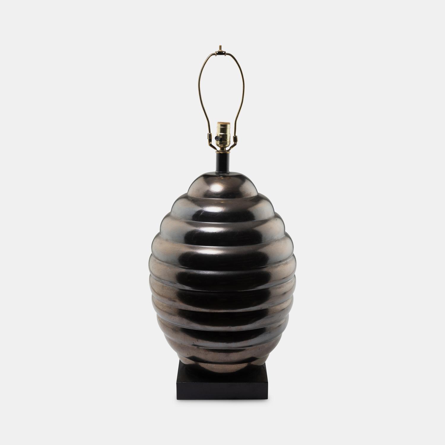Monumental Beehive Table Lamp, c. 1970 Marbro Lighting Company