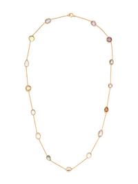 COLLECTION OF YELLOW GOLD AND GEMSTONE NECKLACES