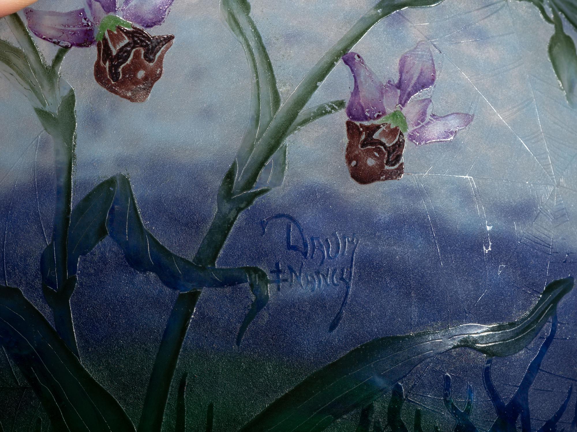 Wild Orchid and Spiderweb Vase
