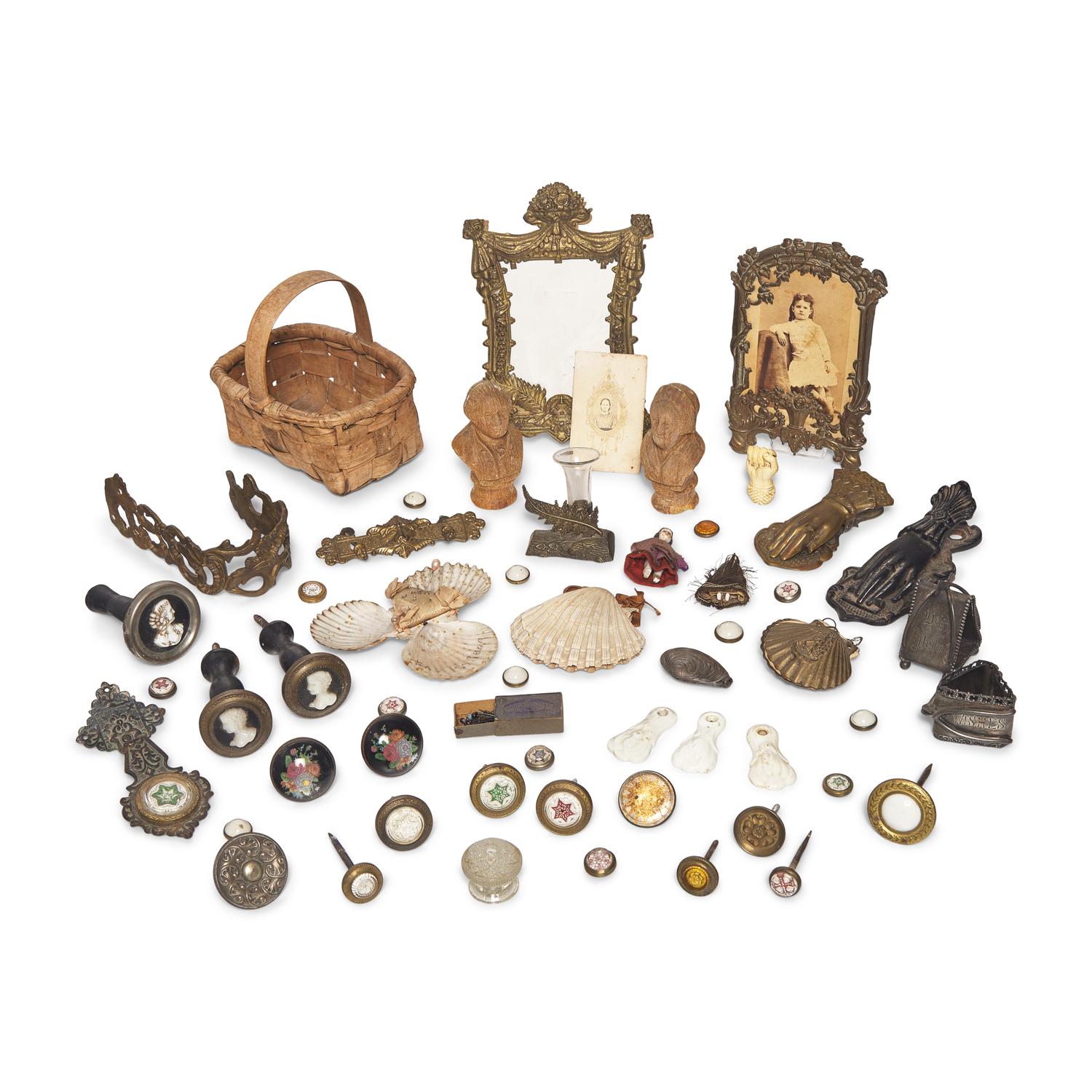 An Assorted Collection of Victorian Sentimental and Souvenir Items