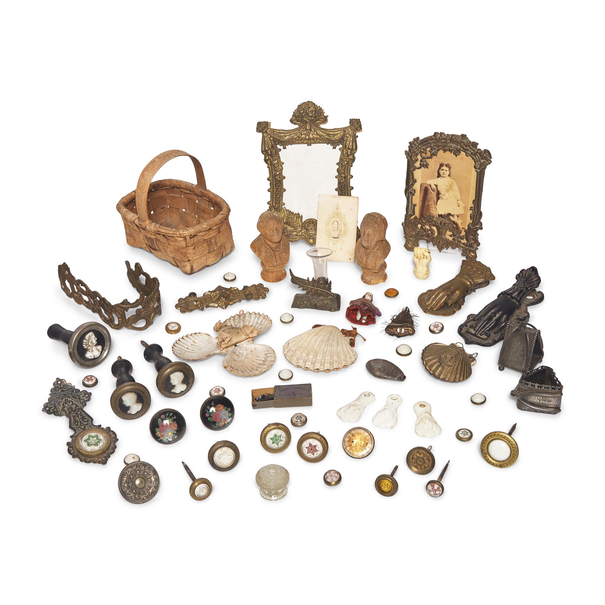 An Assorted Collection of Victorian Sentimental and Souvenir Items
