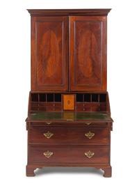 A George III Mahogany Slant-Front Secretary
