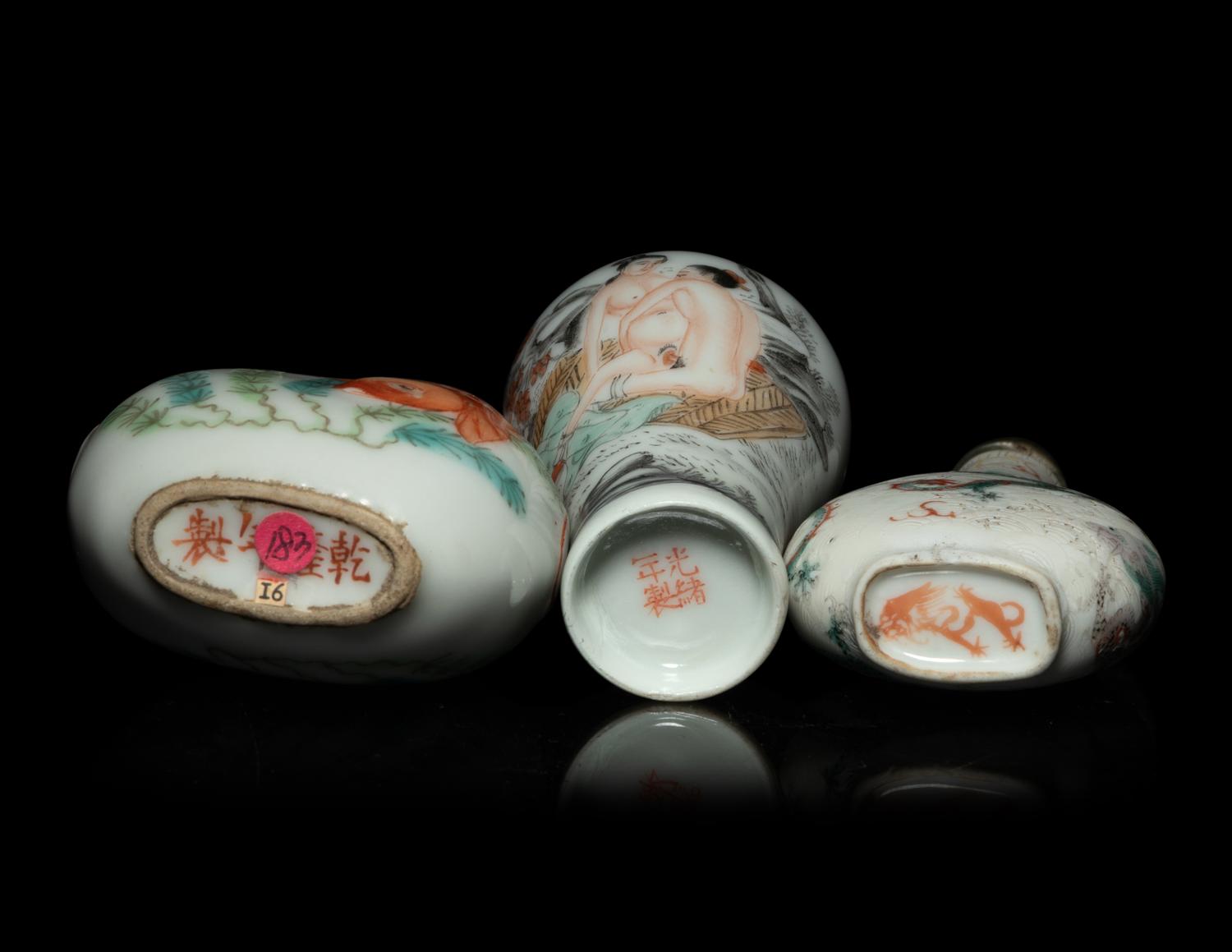 Six Chinese Snuff Bottles