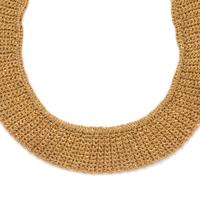 YELLOW GOLD MESH COLLAR NECKLACE