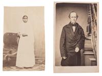 [TRUTH, Sojourner (1797-1883)]. CDV of Sojourner Truth with flowers. Uncredited: Michigan, 1864.
