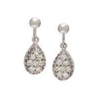 WHITE GOLD AND DIAMOND EARRINGS