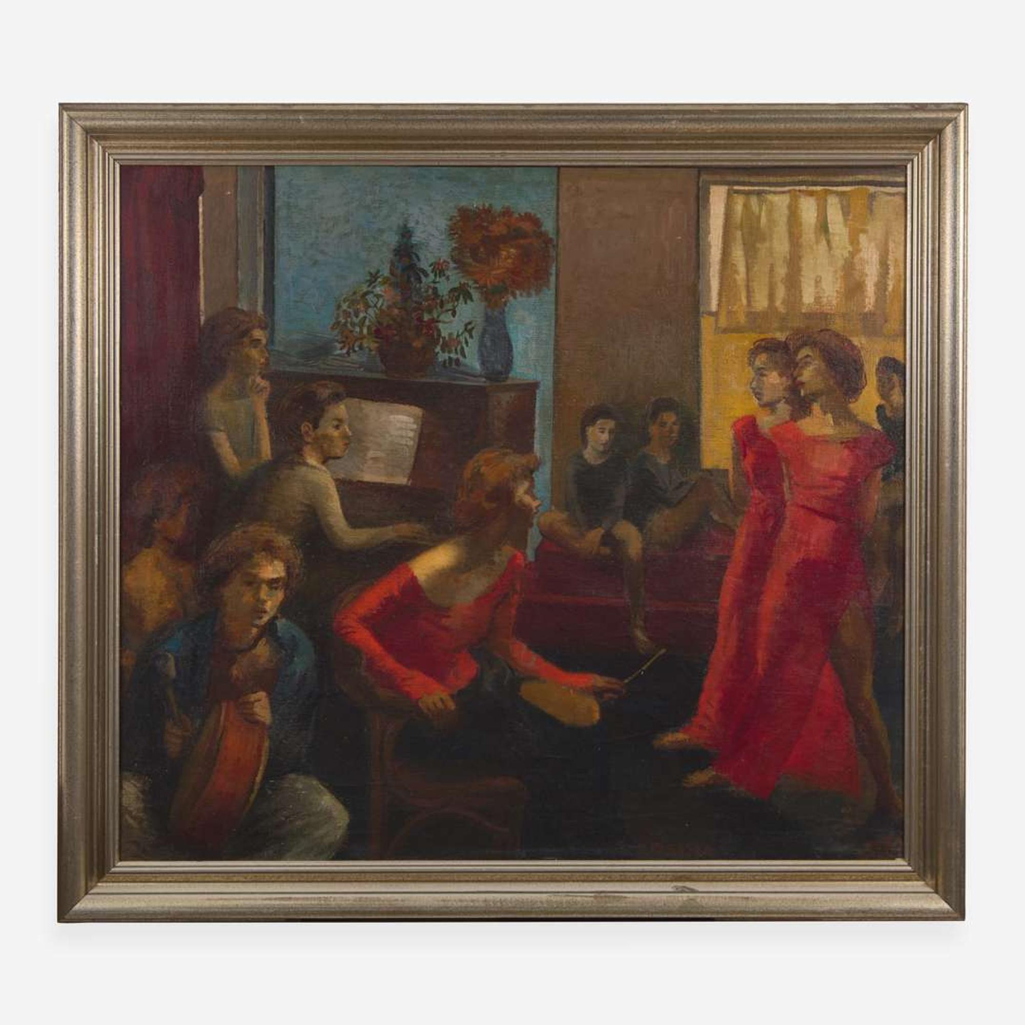 Moses Soyer (American, 1899-1974) In My Studio