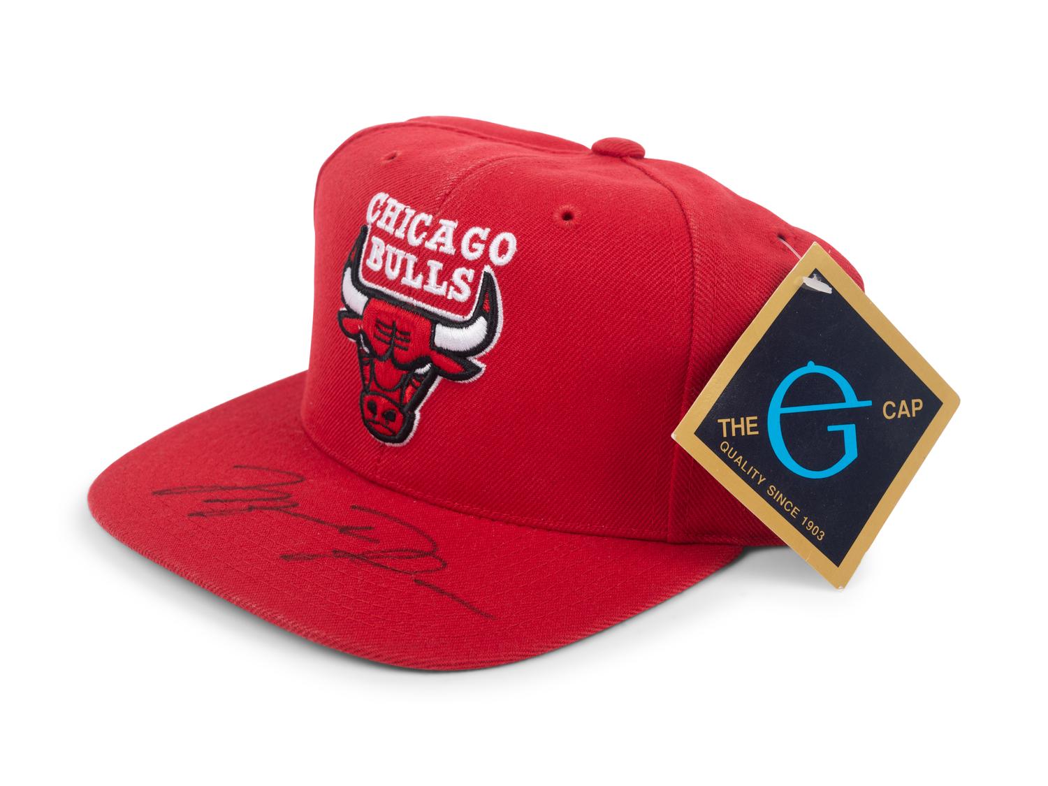 A Michael Jordan Signed Autograph Chicago Bulls Hat (Beckett Authentication Services Letter BAS Certified),