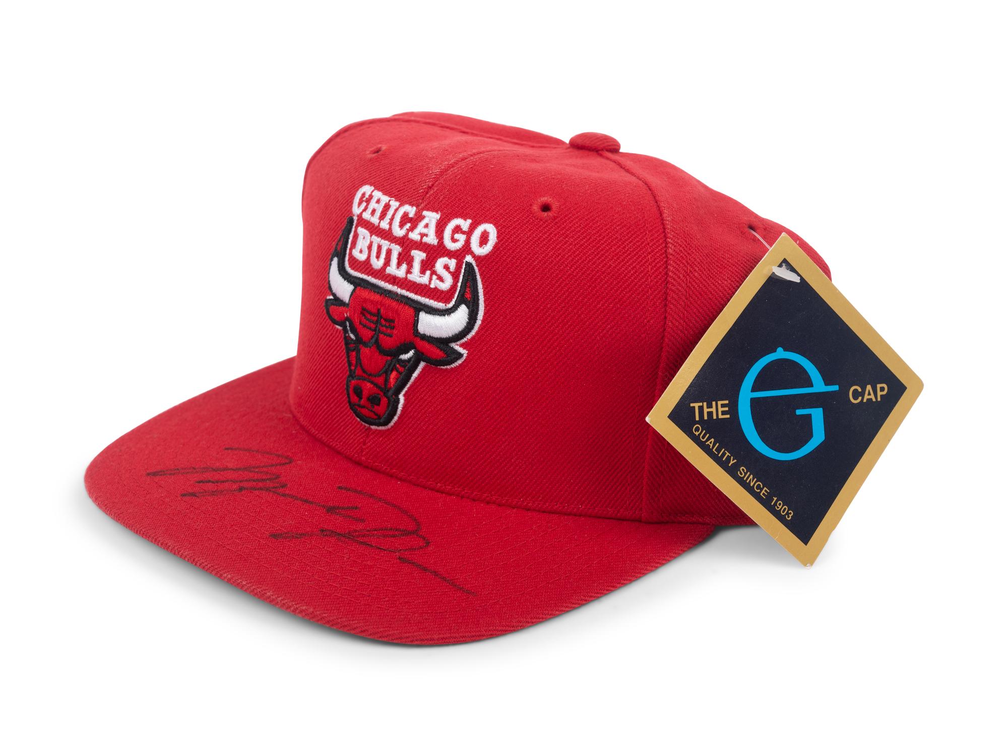 A Michael Jordan Signed Autograph Chicago Bulls Hat (Beckett Authentication Services Letter BAS Certified),