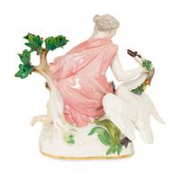 A Meissen Porcelain Figure of Leda and the Swan