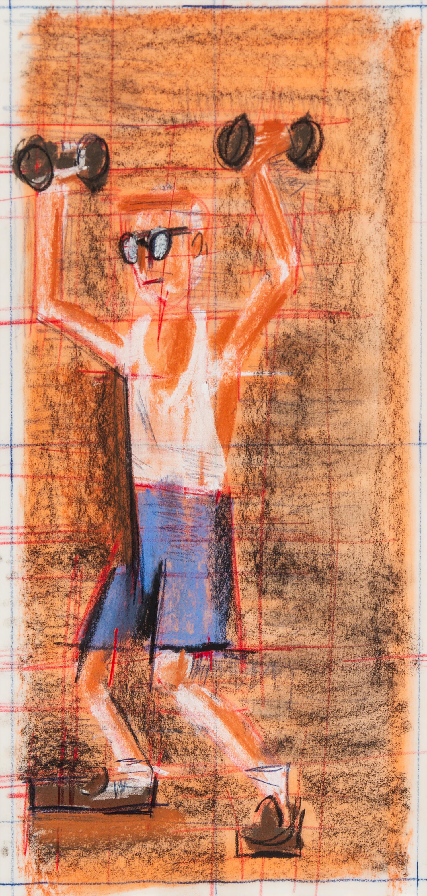 Michael Hurson, (American, 1941-2007), Study for Advertising America, 1986