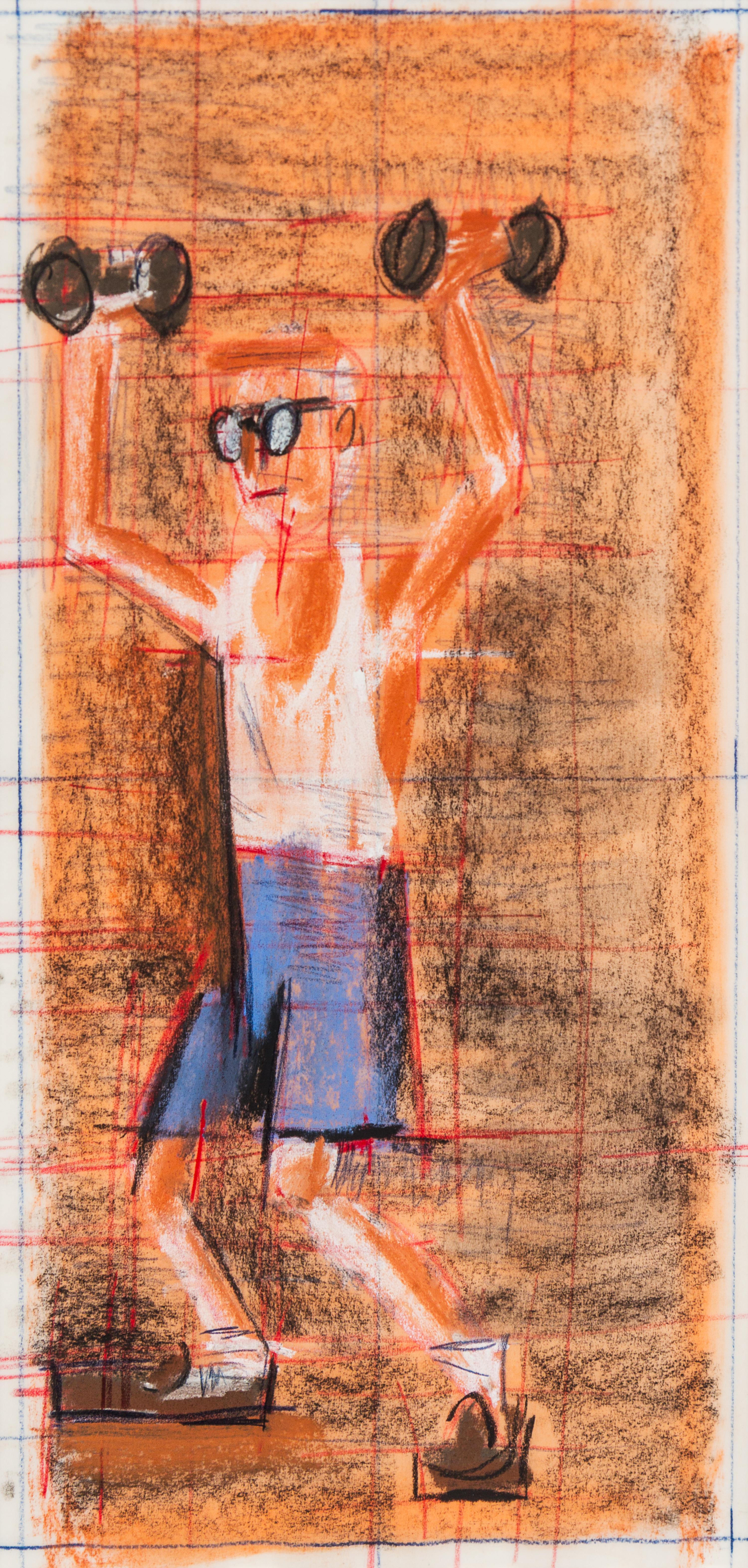 Michael Hurson, (American, 1941-2007), Study for Advertising America, 1986