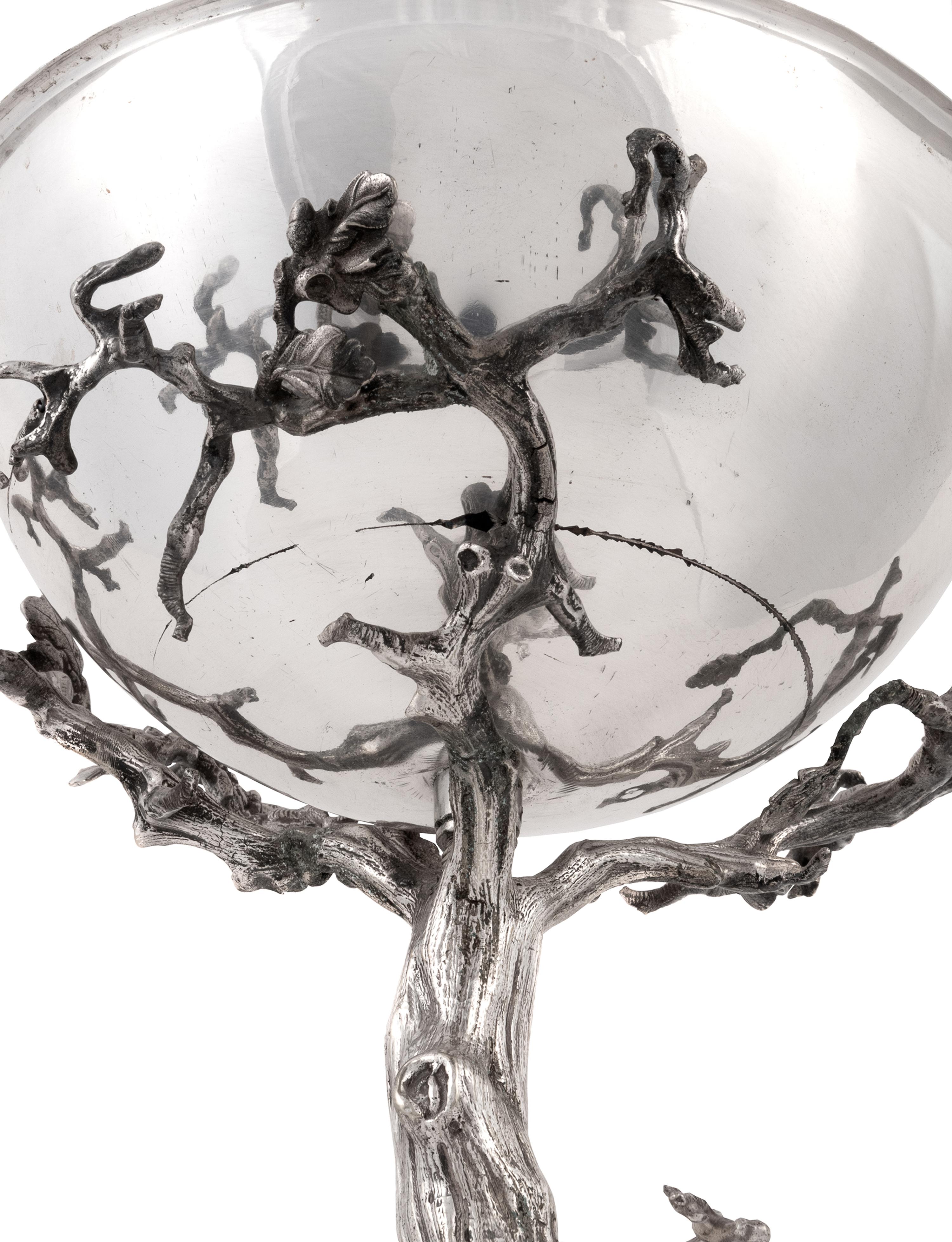 An English Silver-Plate Centerpiece