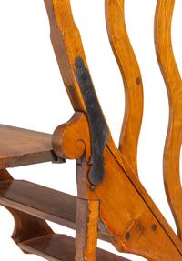 A Set of French Walnut and Fruitwood Library Steps