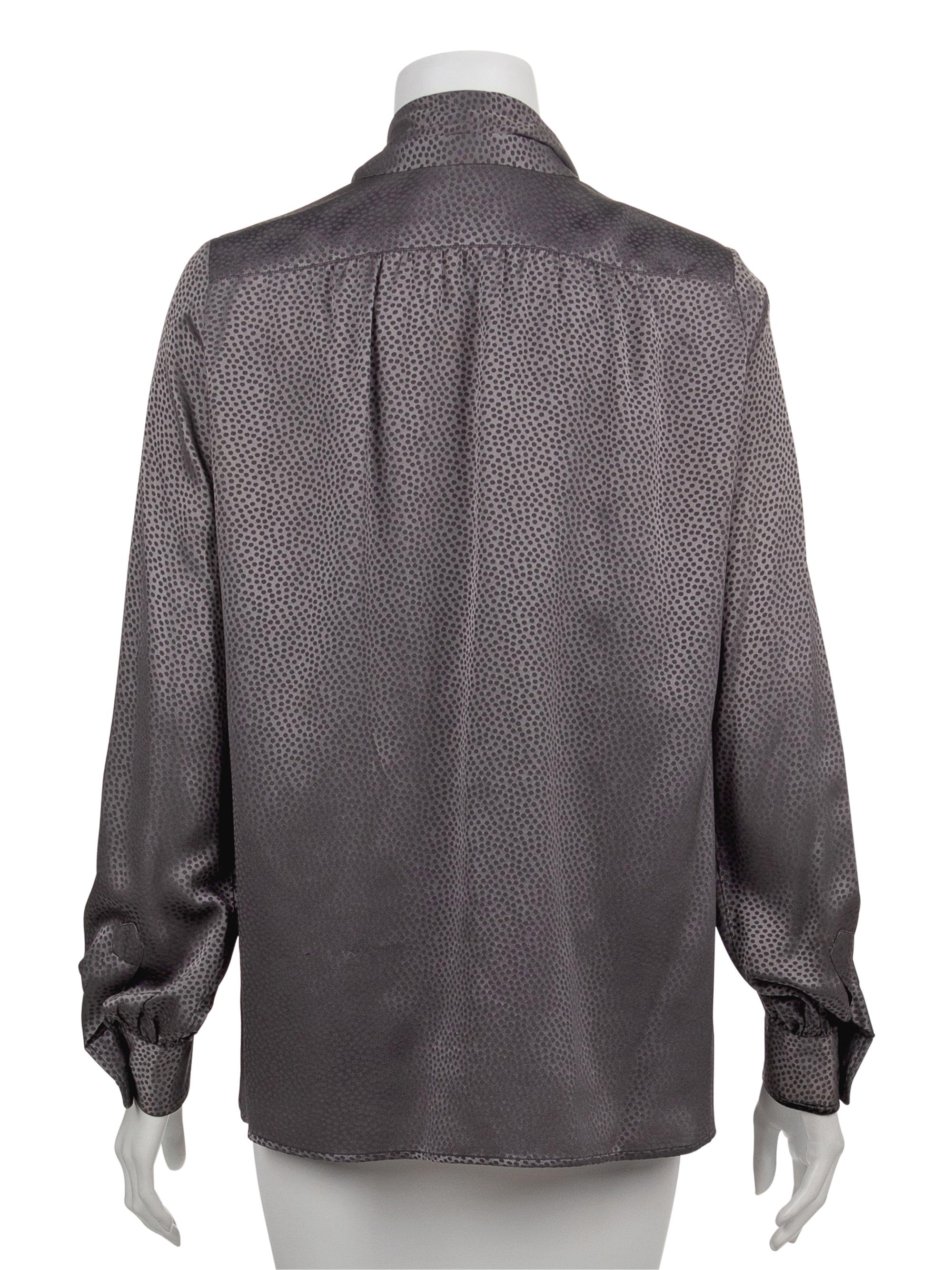 Three Yves Saint Laurent Rive Gauche Blouses, 1970-80s