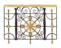 A Neoclassical Style Gilt Metal and Ebonized Railing — 20TH CENTURY