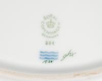 Three Royal Copenhagen Flora Danica Porcelain Serving Articles