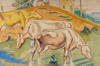 Cows Grazing , 1940