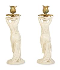 Seven Blanc de Chine Porcelain Table Articles — 20th Century
