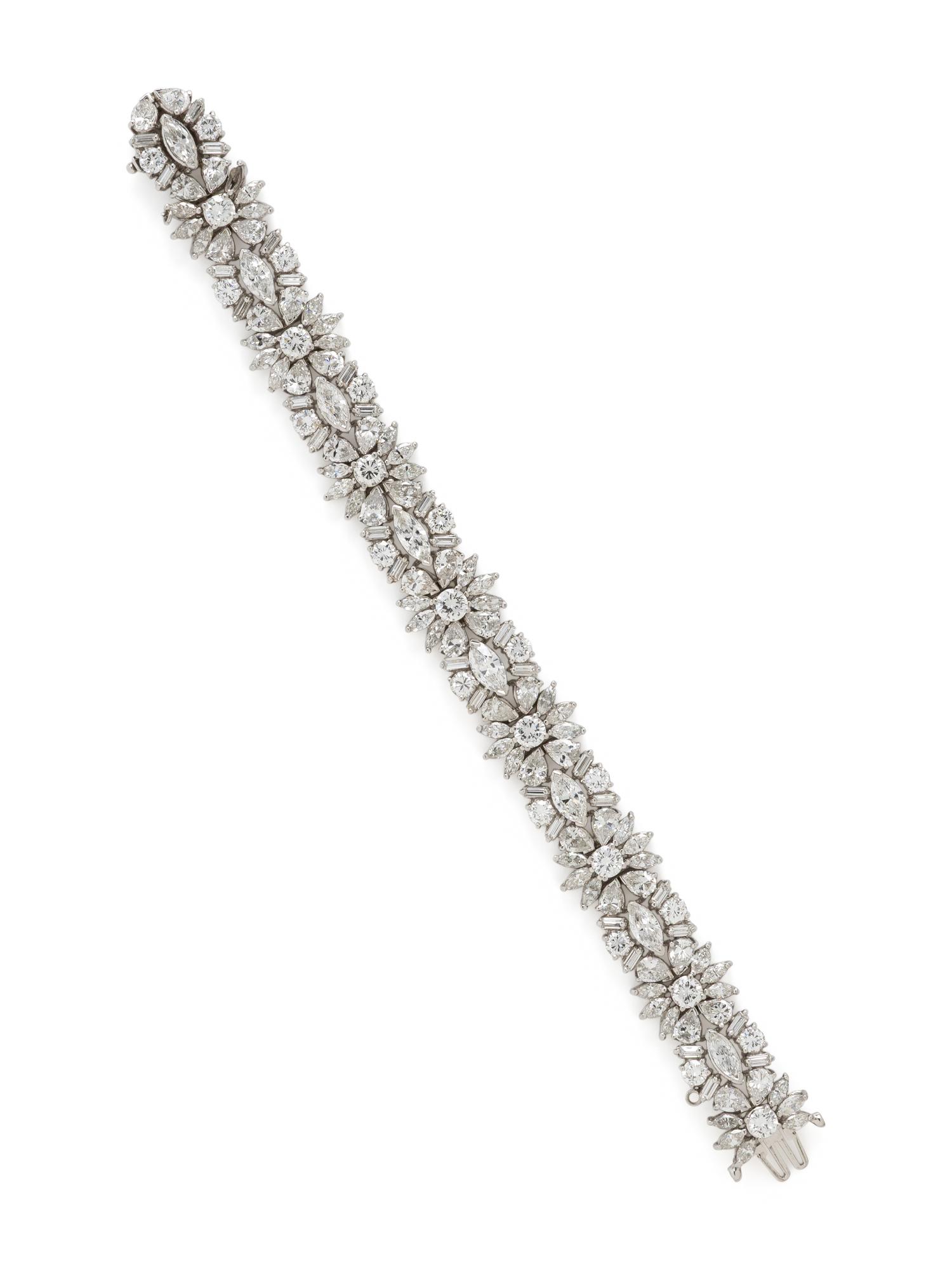 PLATINUM AND DIAMOND BRACELET