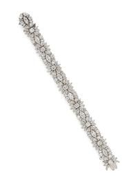 PLATINUM AND DIAMOND BRACELET