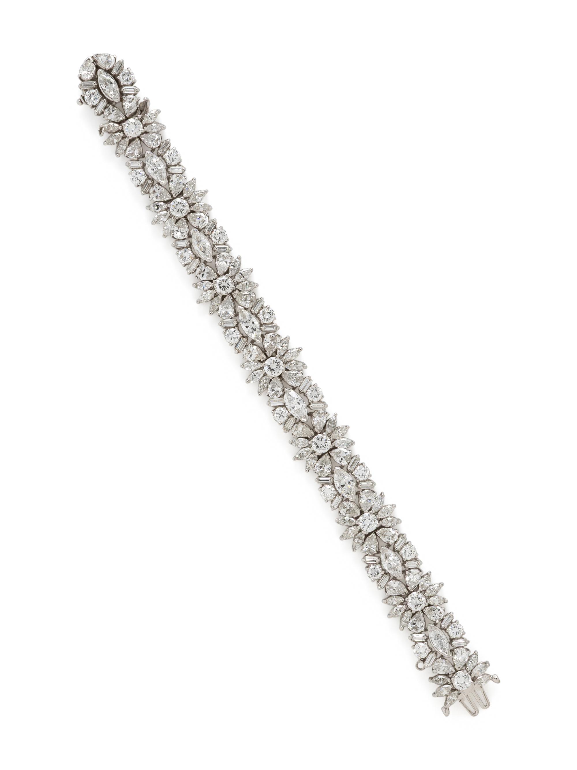 PLATINUM AND DIAMOND BRACELET