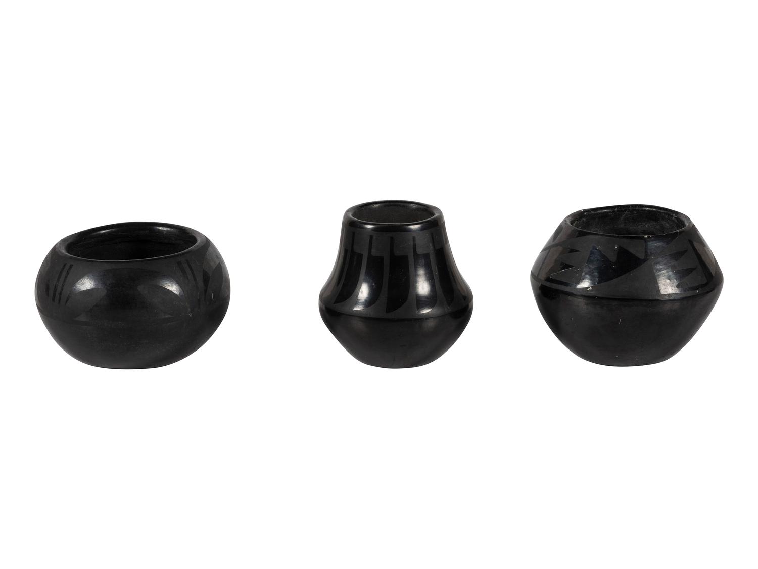 Blackware Pottery Jars