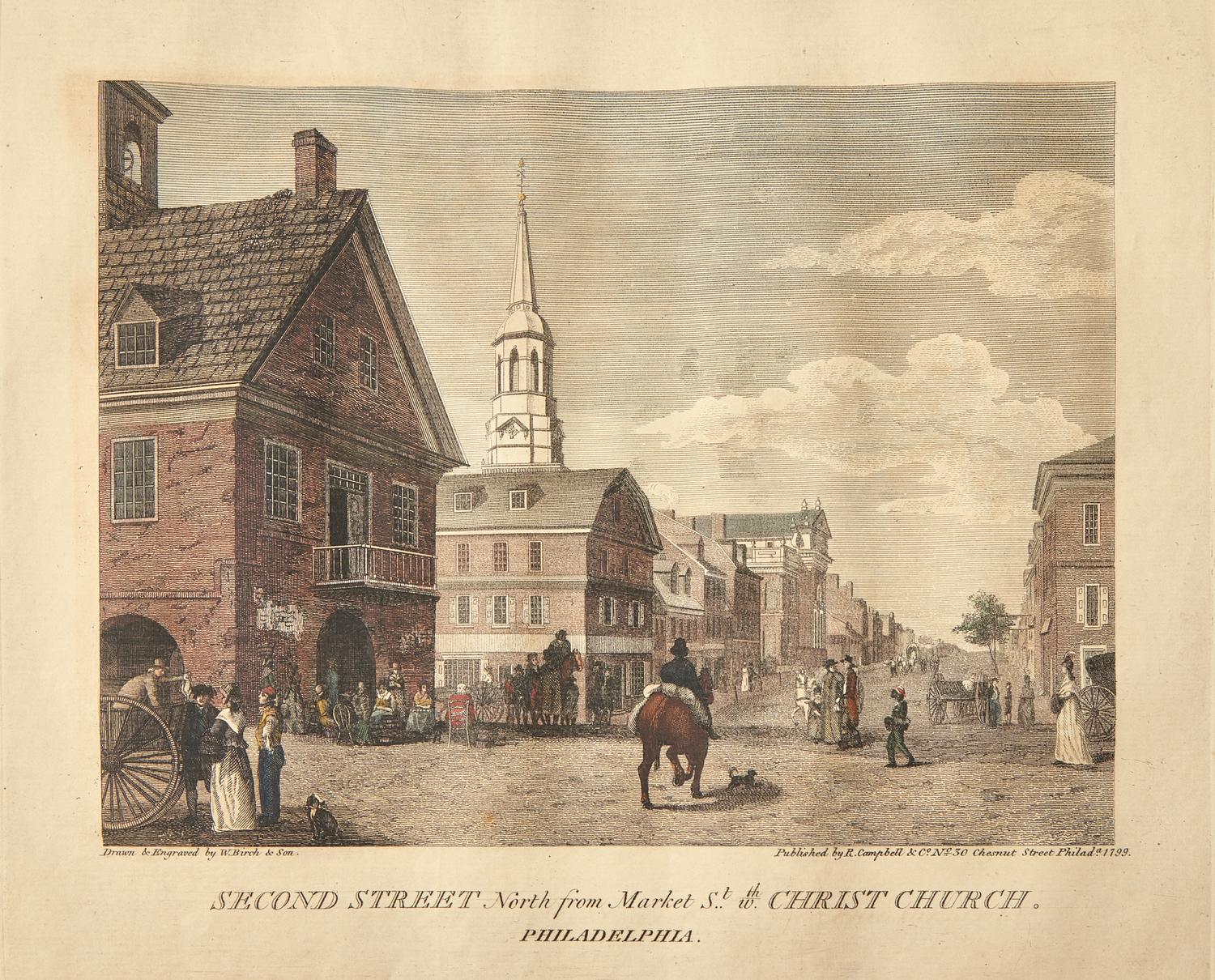 Birch, W(illiam). and (Thomas). The City of Philadelphia, in the State of Pennsylvania North America; as it appeared in the Year 1800...