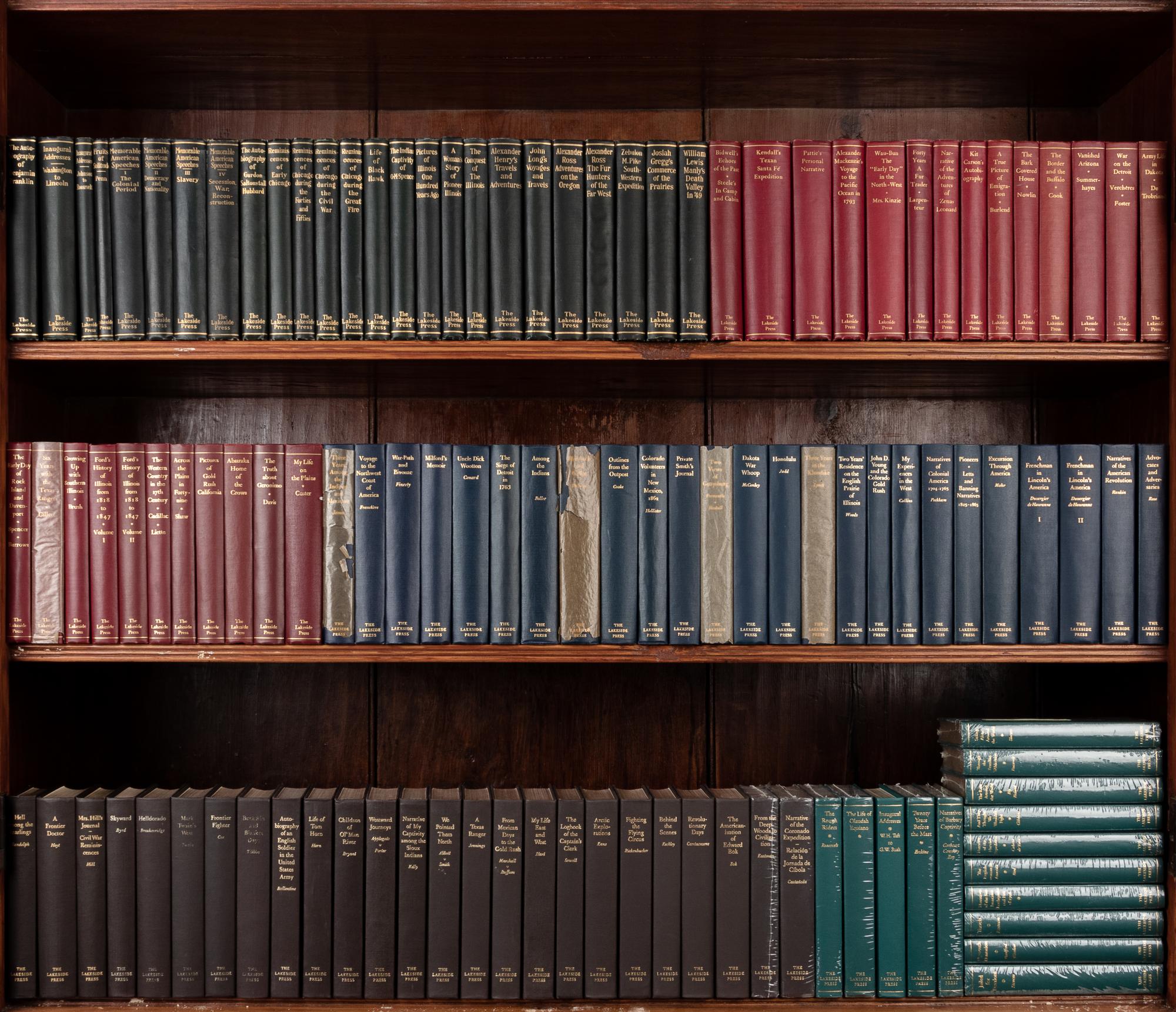 [LAKESIDE CLASSICS]. A COMPLETE COLLECTION of 115 titles published in R. R. Donnelley's Lakeside Classics series. Chicago: R. R. Donnelley Press, 1903-2017.