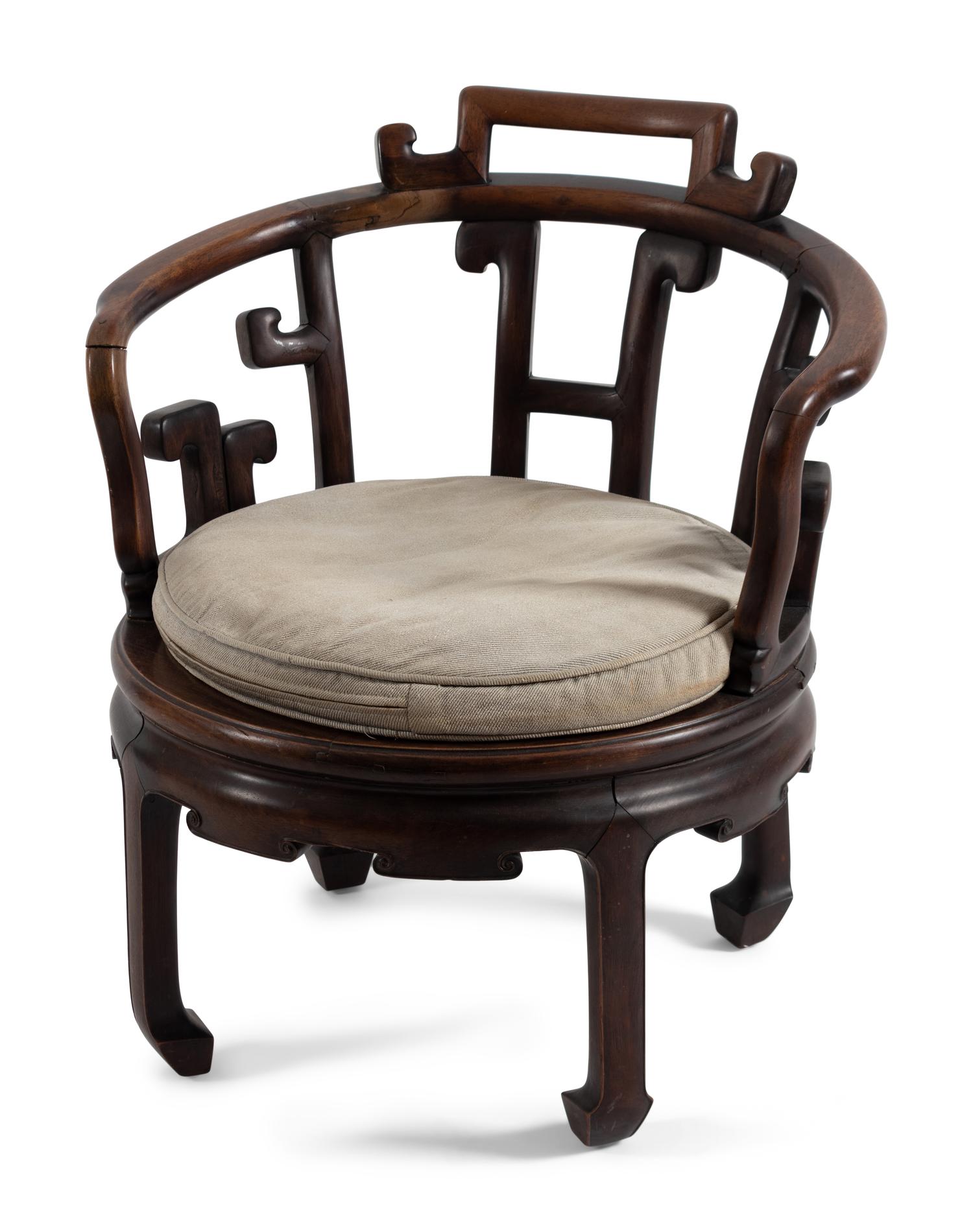 A Chinese Rosewood Armchair