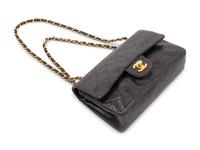 Chanel Navy Classic Medium Double Flap, 1996-97